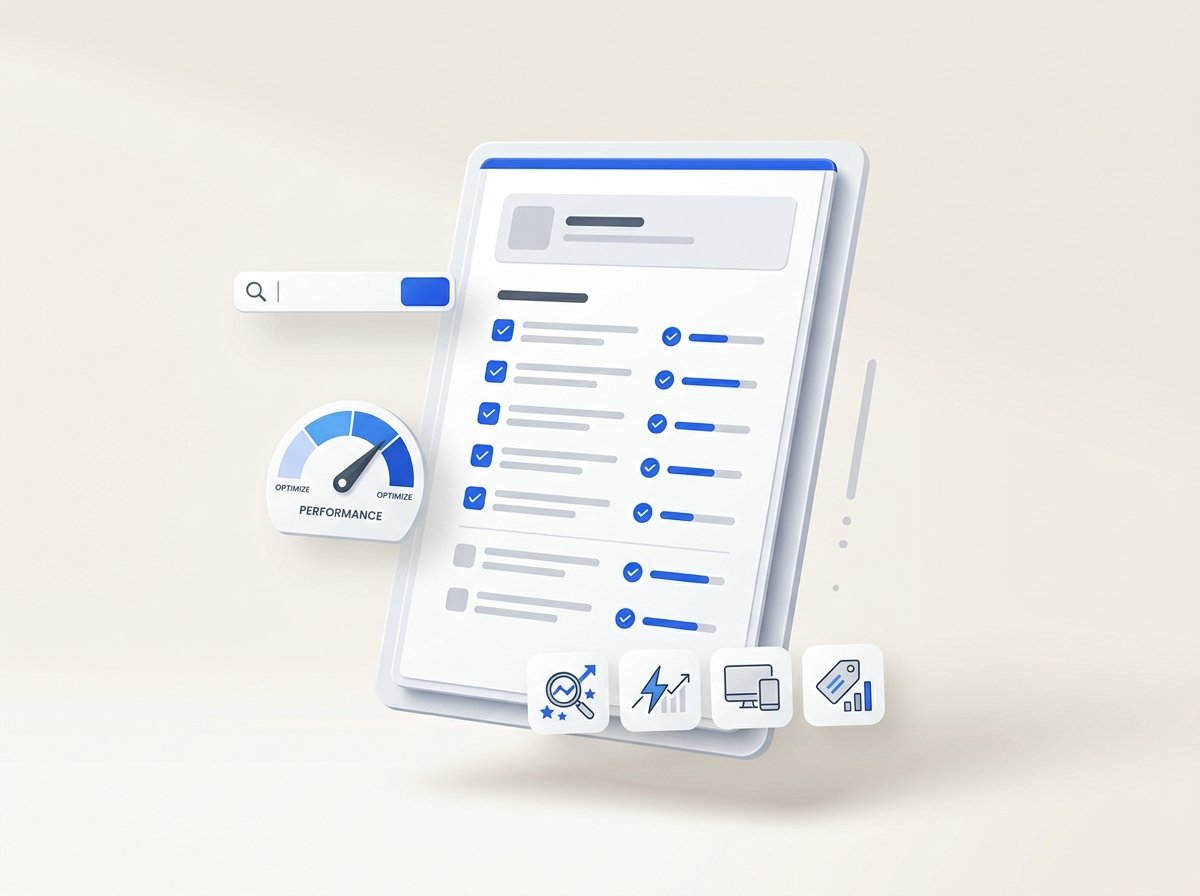 Checklist de santé de site web par Weblance Studio