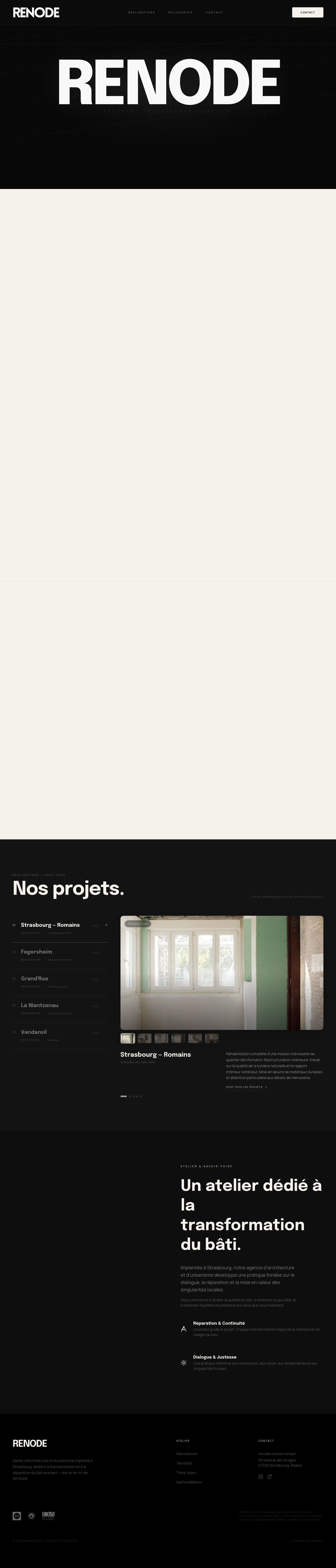 Site web Renode réalisé par Weblance Studio